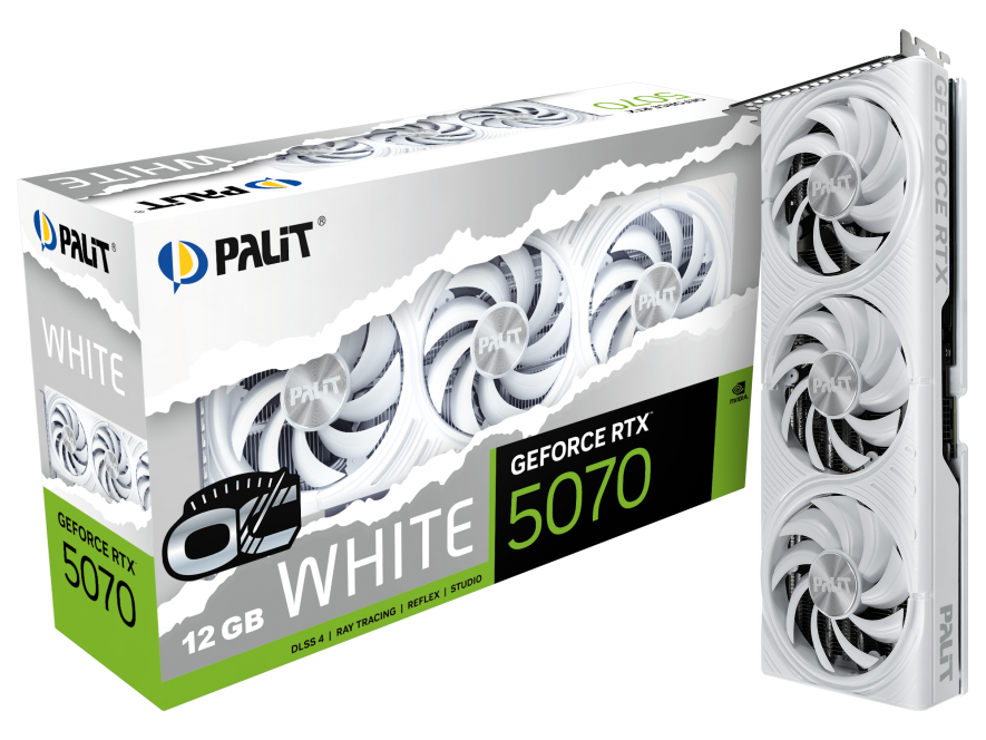 Palit GeForce RTX 5070 WHITE OC 12GB